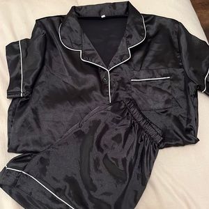 black silk pjs